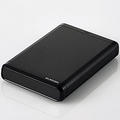 エレコム USB3.0対応ポータブルハードディスク e:DISK 500GB ブラック RoHS指令準拠(10物質) ELP-CED005UBK 1台