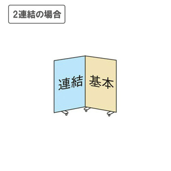 エランサ (N)パネルスクリーン 基本型 幅900×高さ1800mm ポリカーボネート 半透明 (お客様組立) CPS-1809K-PP 1台