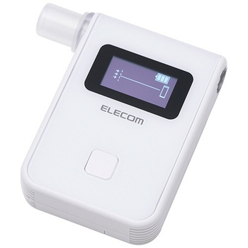 エレコム ALSmart 燃料電池式アルコールチェッカー ホワイト HCS-AC03BTWH 1個