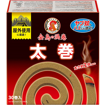 大日本除蟲菊 KINCHO 金鳥の渦巻 太巻 1パック(30巻)