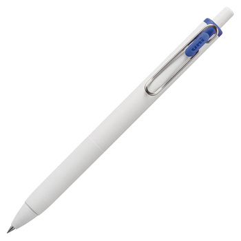 三菱鉛筆 ゲルインクボールペン ユニボール ワン 0.5mm 青 (軸色:オフホワイト) UMNS05.33 1本