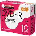 TANOSEE バーベイタム データ用DVD-R 4.7GB 1-16倍速 5mmスリムケース DHR47JP10T2 1セット(100枚:10枚×10パック)