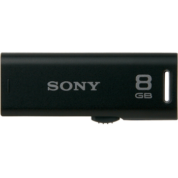 ソニー スライドアップ USBメモリー ポケットビット 8GB ブラック キャップレス USM8GR B 1個