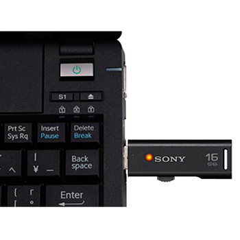 ソニー スライドアップ USBメモリー ポケットビット 8GB ピンク キャップレス USM8GR P 1個