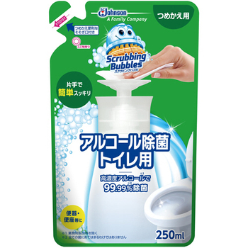 ジョンソン スクラビングバブル アルコール除菌 トイレ用 つめかえ用 250ml 1個