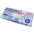 やなぎプロダクツ ポリエチレン手袋LD 半透明 SS TB-163 1パック(100枚)