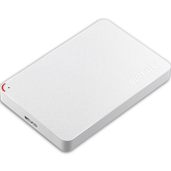 バッファロー MiniStation 2.5インチ 外付けポータブルHDD 500GB ホワイト HD-PCF500U3-WE 1台