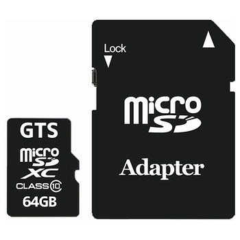 GTS microSDXCカード 64GB 40MB/s Class10 UHS-I 防水 GSMS064PAD 1枚