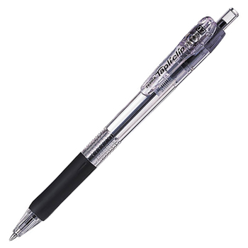 ゼブラ 油性ボールペン タプリクリップ 0.7mm 黒 BN5-BK 1セット(10本)