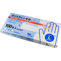 やなぎプロダクツ ポリエチレン手袋LD 半透明 L TB-166 1パック(100枚)