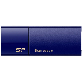 シリコンパワー USB3.0 スライド式フラッシュメモリ 8GB ネイビー SP008GBUF3B05V1D 1個