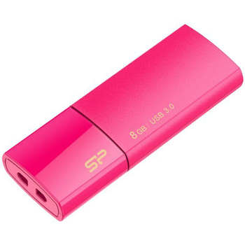 シリコンパワー USB3.0 スライド式フラッシュメモリ 8GB ピンク SP008GBUF3B05V1H 1個