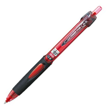 三菱鉛筆 油性加圧ボールペン パワータンク スタンダード 0.5mm 赤 SN200PT05.15 1本