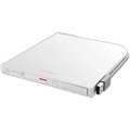 バッファロー USB2.0用ポータブルDVDドライブ スリムタイプ Windows/Mac両対応 ホワイト DVSM-PT58U2V-WHD 1台