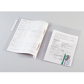 ライオン事務器 カルテフォルダー 片面ポケット タテインデックス A4タテ 2穴 ファスナー付 KF-1PT-50P 1パック(50冊)