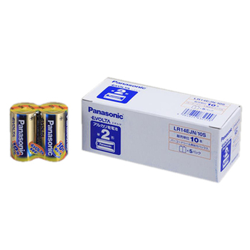パナソニック アルカリ乾電池 エボルタ 単2形 LR14EJN/10S 1箱(10本)