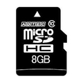 アドテック microSDHC 8GB Class10 SD変換アダプター付 AD-MRHAM8G/10R 1枚