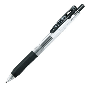 ゼブラ ジェルボールペン サラサクリップ 0.5mm 黒 JJ15-BK 1セット(10本)