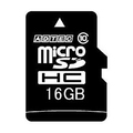アドテック microSDHC 16GB Class10 SD変換アダプター付 AD-MRHAM16G/10R 1枚
