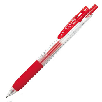 ゼブラ ジェルボールペン サラサクリップ 0.5mm 赤 JJ15-R 1セット(10本)