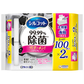 ユニ・チャーム シルコットウェットティッシュ 99.99%除菌 つめかえ用 大容量 1パック(200枚:100枚×2個)
