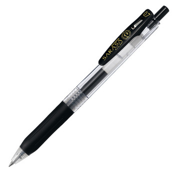 ゼブラ ジェルボールペン サラサクリップ 0.7mm 黒 JJB15-BK 1セット(10本)
