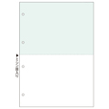 TANOSEE マルチプリンタ帳票(FSC) A4 緑・白 2面4穴 1箱(500枚)
