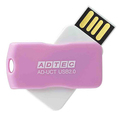 アドテック USB2.0 回転式フラッシュメモリ 8GB ピンク AD-UCTP8G-U2R 1個
