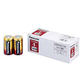 パナソニック アルカリ乾電池 単1形 LR20XJN/10S 1パック(10本)