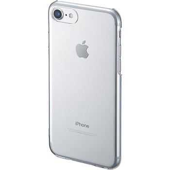 サンワサプライ iPhone8/7用クリアハードケース クリア PDA-IPH014CL 1個