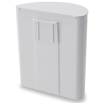 伊勢藤 壁掛けダストボックス Meluna mini(メルナミニ) 4L マグネットシート付 ホワイト I-606WH 1個