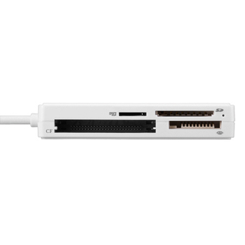 バッファロー USB2.0 マルチカードリーダー/ライター ケーブル収納モデル ホワイト BSCR300U2WH 1個