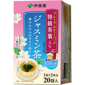 伊藤園 プレミアムティーバッグ ジャスミン茶 2g 1セット(60バッグ:20バッグ×3箱)