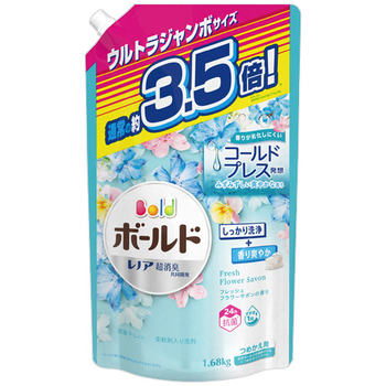 P&G ボールドジェル フレッシュフラワーサボンの香り 詰替用 ウルトラジャンボサイズ 1680g 1パック