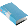 バッファロー CD/DVDファイルケース ブックタイプ 72枚収納 ブルー BSCD01F72BL 1個