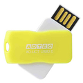 アドテック USB2.0 回転式フラッシュメモリ 16GB イエロー AD-UCTY16G-U2R 1個