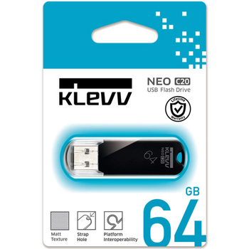 エッセンコア クレブ USB2.0フラッシュメモリ NEO C20 64GB キャップ式 ブラック U064GUR2-NB 1個