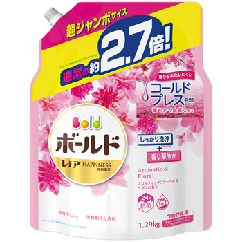 P&G ボールドジェル アロマティックフローラル&サボンの香り 詰替用 超ジャンボサイズ 1290g 1パック