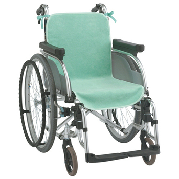 ケアメディックス 車いす用ケアカバー防水シーツ グリーン 1パック(2枚)