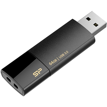 シリコンパワー USB2.0フラッシュメモリ Ultima U05 64GB ブラック SP064GBUF2U05V1K 1個