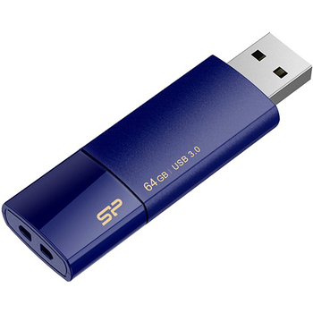 シリコンパワー USB2.0フラッシュメモリ Ultima U05 64GB ネイビー SP064GBUF2U05V1D 1個