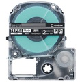 キングジム テプラ PRO テープカートリッジ マットラベル 12mm 透明/白文字 SB12TS 1個