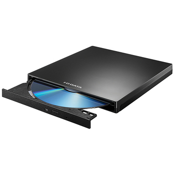 アイオーデータ USB Type-Cコネクター対応 保存ソフト付きポータブルDVDドライブ ブラック DVRP-UC8SK/H 1台