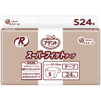 大王製紙 アテント Rケア スーパーフィットテープ Sサイズ 1パック(24枚)