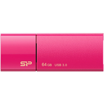 シリコンパワー USB3.0 スライド式フラッシュメモリ 64GB ピンク SP064GBUF3B05V1H 1個
