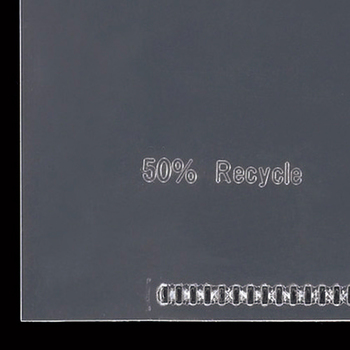 TANOSEE 再生クリアホルダー 名刺ポケット付き A4 クリア 厚さ0.2mm 1セット(100枚:10枚×10パック)