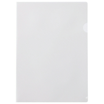 ハート 紙製クリアファイル(片全面半透明) A4 ホワイト XW1101 1箱(100枚)