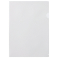 ハート 紙製クリアファイル(片全面半透明) A4 ホワイト XW1101 1箱(100枚)