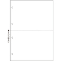TANOSEE マルチプリンタ帳票 複写タイプ A4 ノーカーボン 白紙2面4穴 1箱(500枚:100枚×5冊)