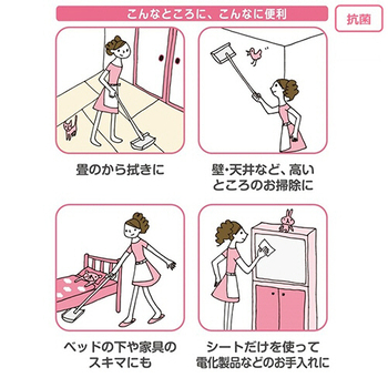 山崎産業 コンドル かるがーる フローリング用ドライシートEC 1パック(60枚)